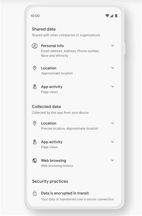google introduces data safety section  play store