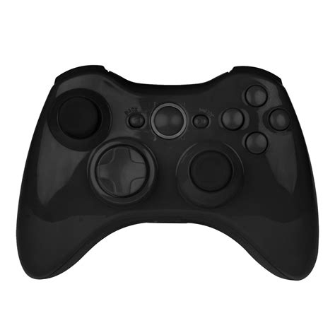 Xbox 360 All Solid Black Wireless Controller Shell