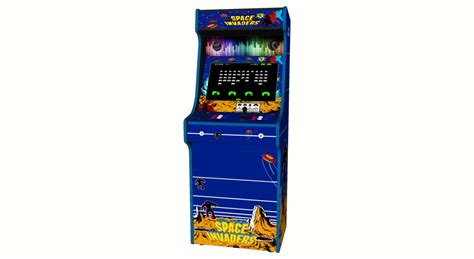 Space Invaders Upright Arcade Machine Blue Trim Games W