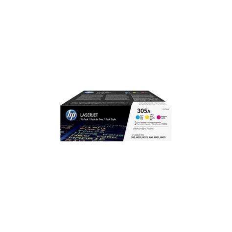 Hp 305a Pack X 3 Cf370am 305a Original Toner Cyan Magenta Yellow