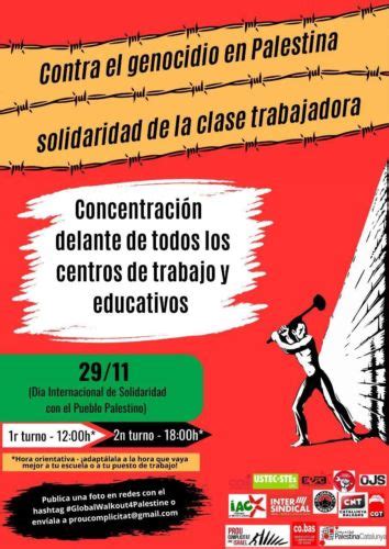 29 De Noviembre Jornada De Solidaridad Internacional Con El Pueblo