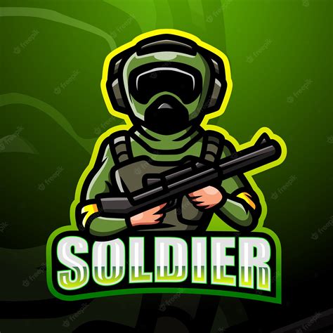 Premium Vector Soldier Mascot Esport Logo Design