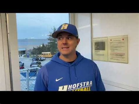 Bb Hofstra Coach Frank Catalanotto Postgame Interview Youtube