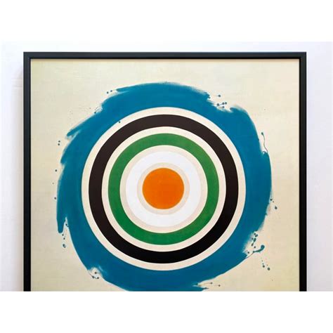 Kenneth Noland Vintage 1977 Mid Century Modernist Lithograph Print