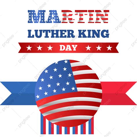 Mlk Day Vector Hd Png Images Flag Circle Under Text Of Mlk Day Day