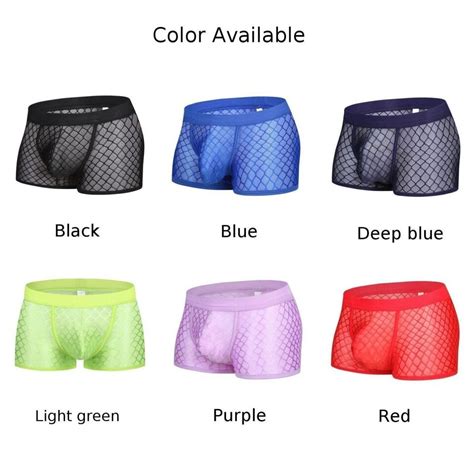 Unterhose Brandneu Mann Shorts Niedrige Taille Sexy Transparente Boxer