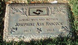 Josephine Ash Hancock Homenaje De Find A Grave