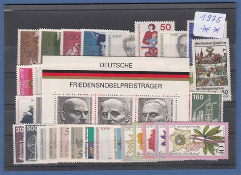 Bundesrepublik Alle Briefmarken Des Jahrgangs Komplett Postfrisch