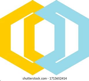 Creative Logo Design Hexagon Shape Company Stock Vector Royalty Free