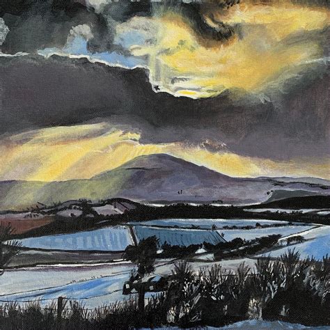 Aberdeenshire, Fine Art Glicée Print of Our Painting, Breaking Through, Landscape Painting ...