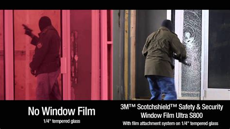 Scotchshield 800 Window Film Deterring Forced Entry Campbell Window Film Youtube