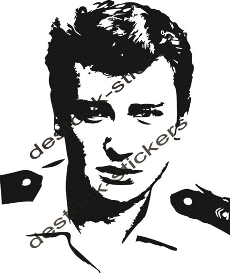 Stickers Johnny Hallyday Militaire Musique Chanteurs Groupes Etc