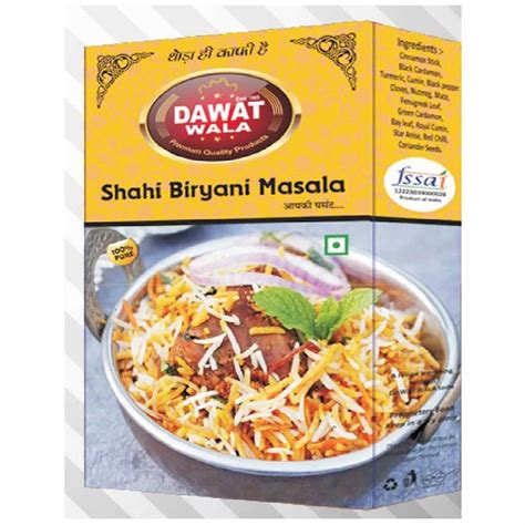 G Dawat Wala Shahi Biryani Masala Packaging Type Box At Rs Pack