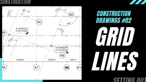 How To Read Construction Drawings Setting Out Grid Lines