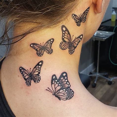 30 Butterfly Neck Tattoo Designs With Meaning Art And Design