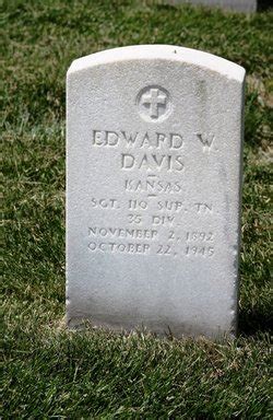 Edward W Davis 1892 1945 Mémorial Find a Grave