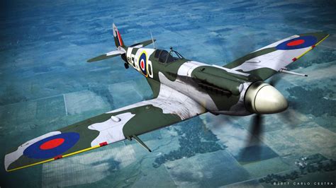 Artstation Supermarine Spitfire Mk Xii 41st Squadron Game Assets