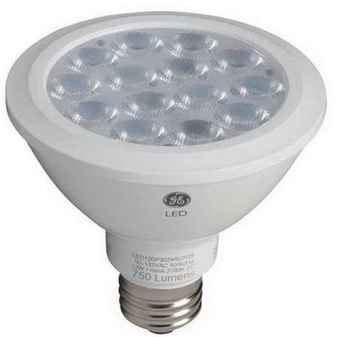 Ge Lighting 42131 Dimmable Par30 Led Lamp 12 Watt E26 Medium Base 1050 Lumens 80 Cri 3000k Warm