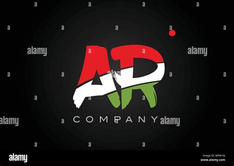 Ar A R Letter Logo Combination Alphabet Vector Creative Company Icon