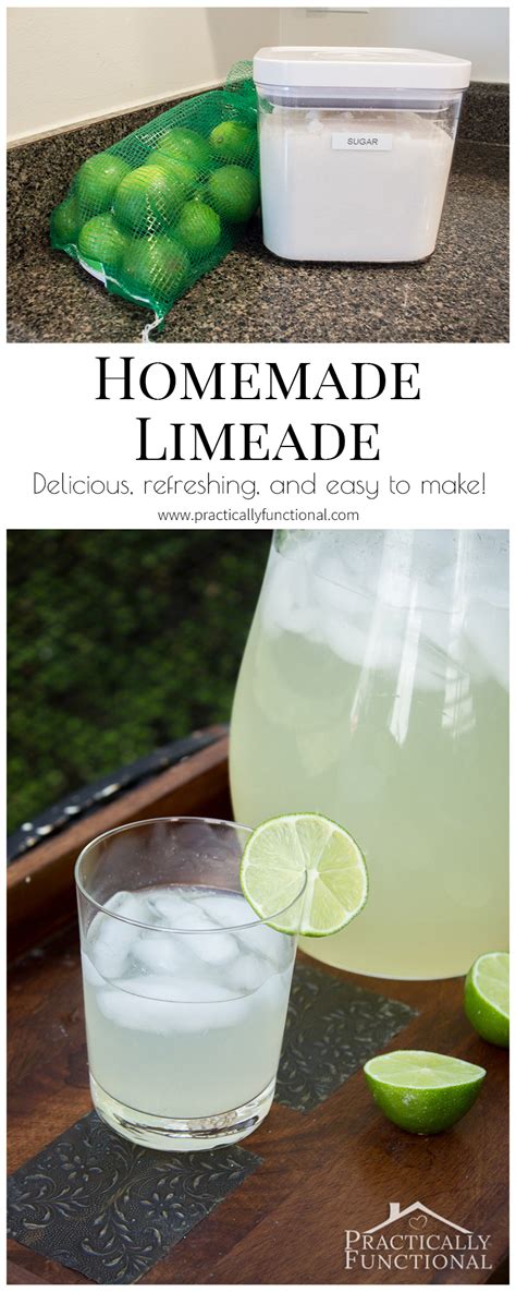 Refreshing Homemade Limeade Recipe Practically Functional