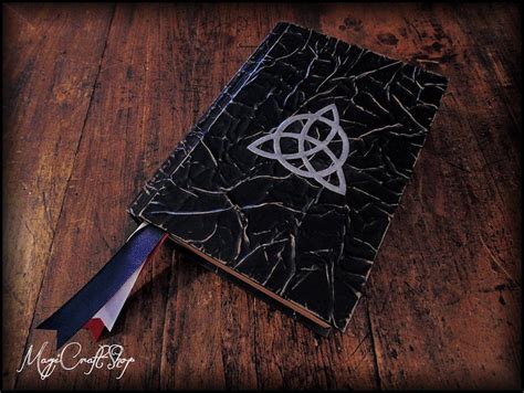 Book Of Shadows Ancient Gothic With Triquetra Medium Size Etsy Uk