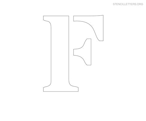 Stencil Letters F Printable Free F Stencils Stencil Letters Org