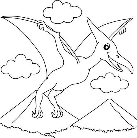 Dinosaur Coloring Pages Pterodactyl Disegni Da Colorare Colori Porn