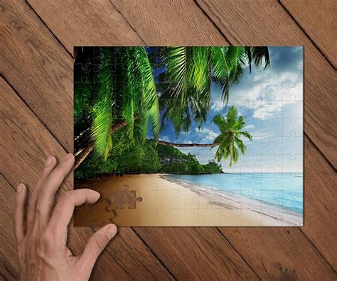 Logic Puzzles Tropical Paradise Jigsaw Puzzles 110 Pieces Photo Puzzles Puzzles