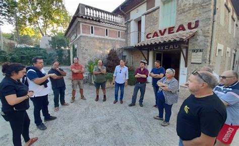 Mairie De Clermont L H Rault Visite A La Cave Cooperative