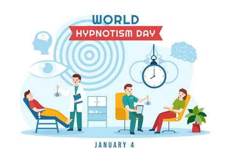 World Hypnotism Day With Black And White Spiral Altered State Of Mind