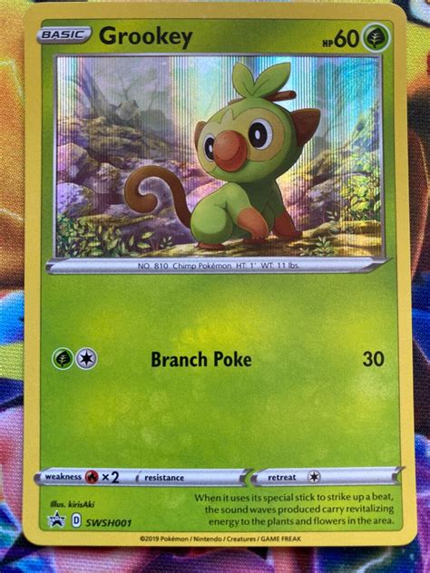 Mavin | Pokemon card - GROOKEY - Sword and Shield Promo SWSH001