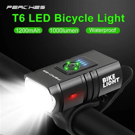 T6 LED 1000Lumen Vorder Fahrrad Licht Wiederaufladbare Fahrrad