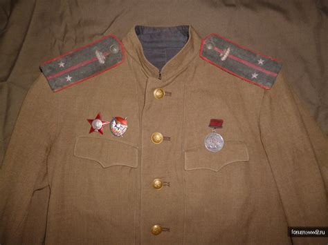 Повседневный офицерский китель обр.1943 года лейтенанта АБТВ РККА ...