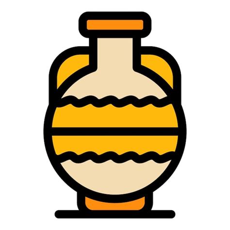 Premium Vector Handmade Amphora Icon Outline Handmade Amphora Vector