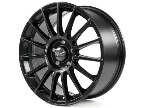 CERCHI IN LEGA OZ SUPERTURISMO LM MATT BLACK SILVER LETTERING 7 5x17