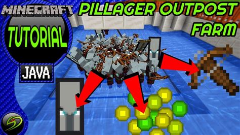 How To Build A Pillager Farm Minecraft Java Edition Youtube