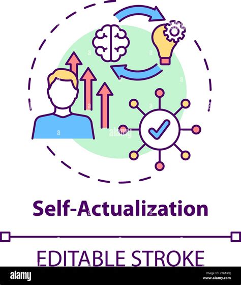 Self Actualization Concept Icon Stock Vector Image And Art Alamy