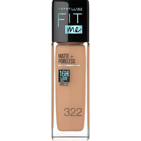 Base Matte Fit Me 322 Warm Honey Maybelline