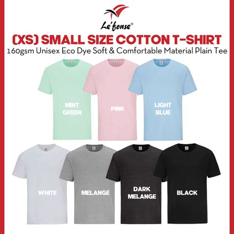 Lefonse My Xs Small Size Soft Tubular Cotton T Shirt Rc Unisex