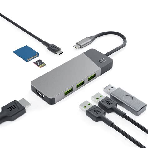 Hub Usb C W Gc Connect Pd W Adapter X Usb Hdmi K Usb C Sd