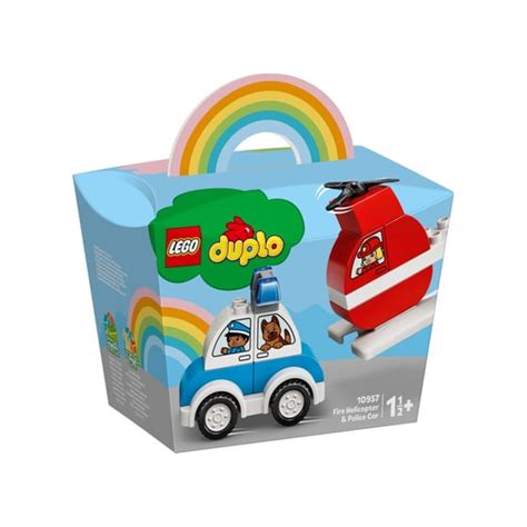 Lego Duplo Fire Helicopter Police Car Public