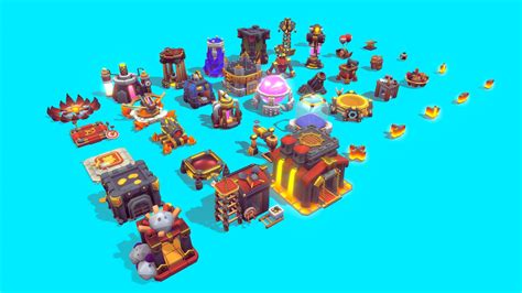 Clash Of Clans Buy Royalty Free 3d Model By Lowpolyboy 6d393ba