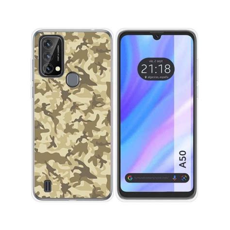 Funda Silicona Tumundosmartphone Blackview A50 Diseño Sand Camuflaje