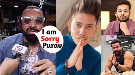 Ajaz Khan Say Sorry To Purav Jha Ajaz Khan Angry Reply To Youtubers