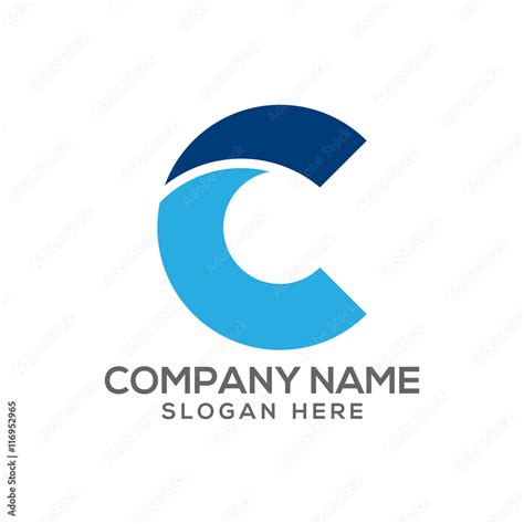 Letter C logo vector - typography Stock Vector | Adobe Stock