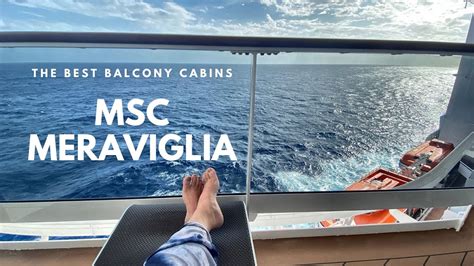 balcony cabins   msc meraviglia youtube