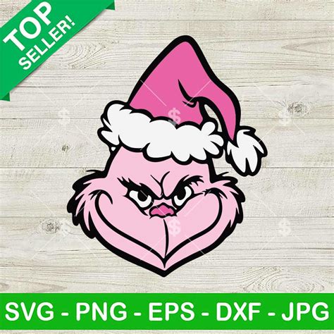 Pink Grinch Christmas Svg Grinchmas Svg Vintage Christmas Grinch Svg Cricut Files