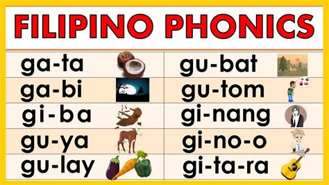 Filipino Phonics Magsanay Magbasa Sa Pagpapantig Ng Salita Ga Ge