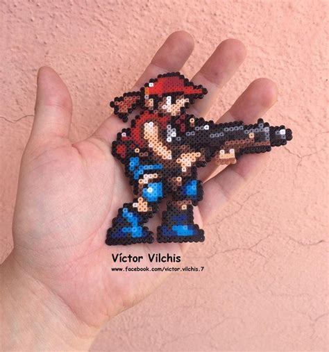 Metal Slug Red Eyes By Victormvr On Deviantart Perler Bead Art