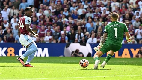 Video Jhon Jader Durán Anotó En La Goleada De Aston Villa A Everton Y Festejó Su Primer Gol En